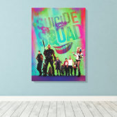 Suicide Squad | Green Joker & Squad Movie Poster Leinwanddruck (Insitu (Holzboden))