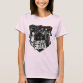 Suicide Squad | Group Abzeichen Foto T-Shirt (Vorderseite)