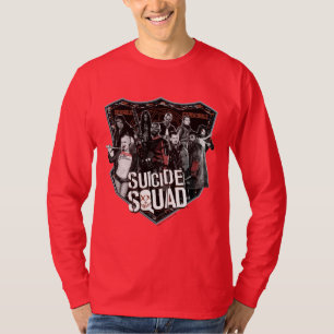 Suicide Squad Group Abzeichen Foto T-Shirt