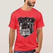 Suicide Squad | Group Abzeichen Foto T-Shirt (Vorderseite)