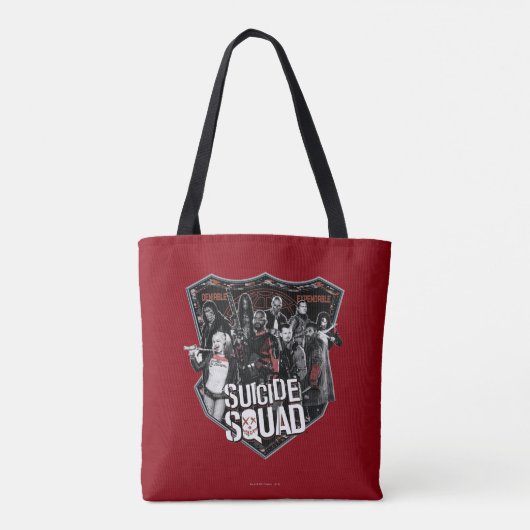 Suicide Squad | Group Abzeichen Foto Tasche (Rückseite)