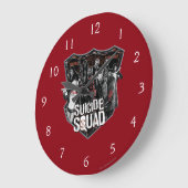 Suicide Squad Group Badge Foto Große Wanduhr (Winkel)