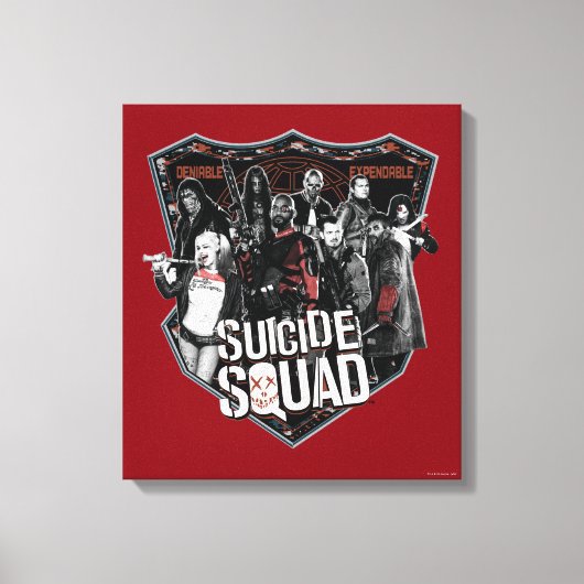 Suicide Squad Group Badge Foto Leinwanddruck (Vorderseite)