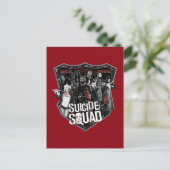 Suicide Squad Group Badge Foto Postkarte (Stehend Vorderseite)