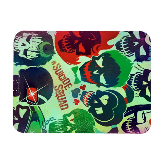 Suicide Squad | Gruppentoss Magnet (Horizontal)