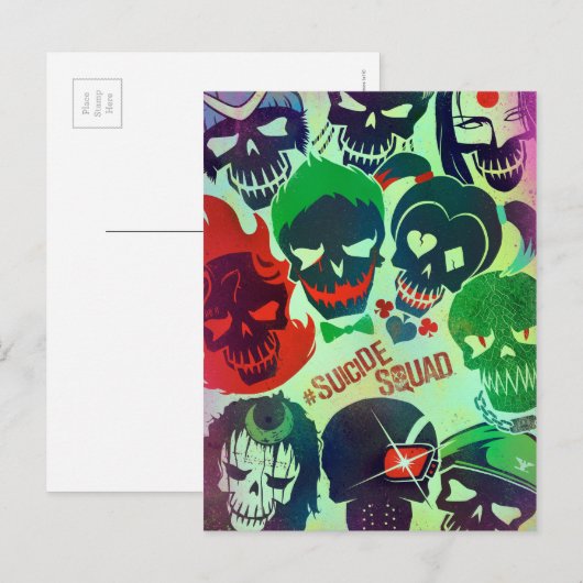 Suicide Squad | Gruppentoss Postkarte (Vorne/Hinten)