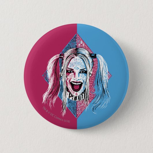 Suicide Squad | Harley Laugh Button (Vorderseite)