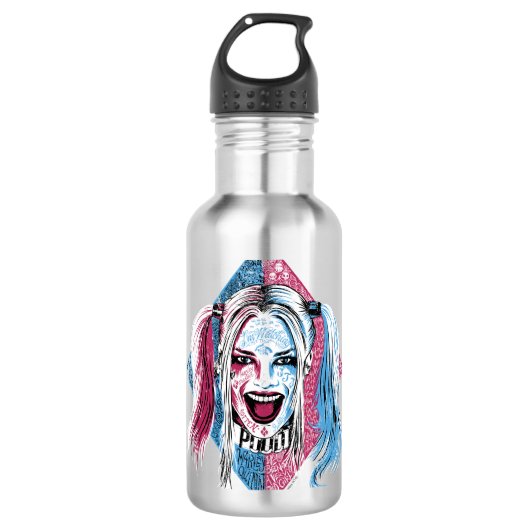 Suicide Squad | Harley Laugh Edelstahlflasche (Vorderseite)