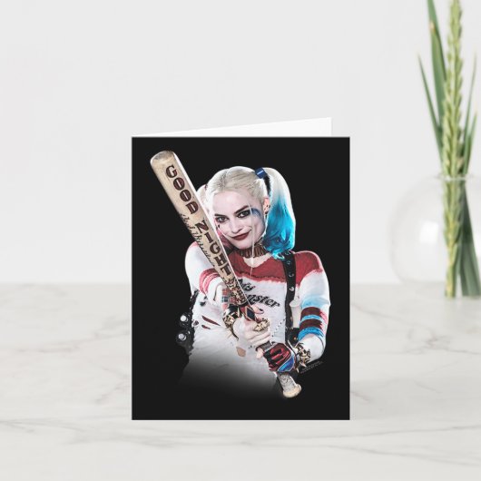 Suicide Squad Harley Quinn Bat an der Spitze Karte (Vorderseite)