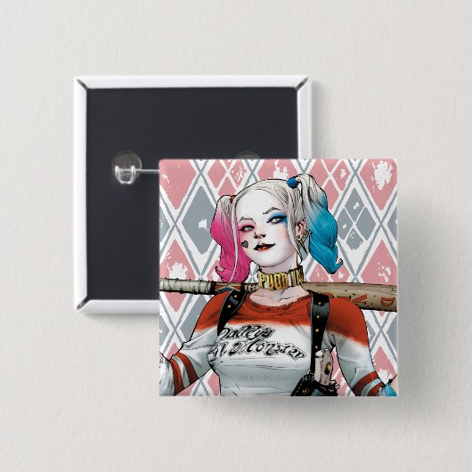 Suicide Squad | Harley Quinn Button (Vorne & Hinten)