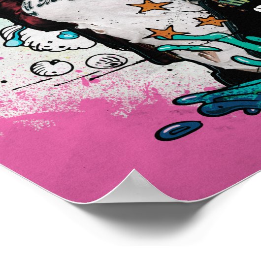 Suicide Squad | Harley Quinn Character Graffiti Poster (Ecke)