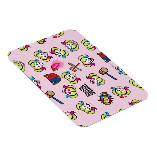 Suicide Squad | Harley Quinn Emoji Pattern Magnet (Rechte Seite)