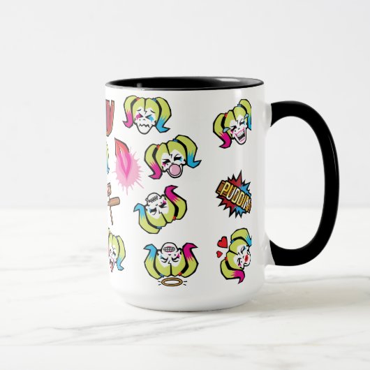 Suicide Squad | Harley Quinn Emoji Pattern Tasse (Rechts)