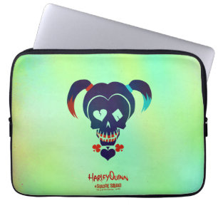 Suicide Squad   Harley Quinn Head Icon Laptopschutzhülle