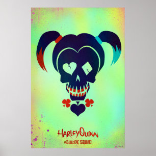 Suicide Squad   Harley Quinn Head Icon Poster