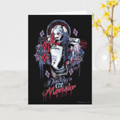 Suicide Squad Harley Quinn Inked Graffiti Karte (Gelbe Blume)