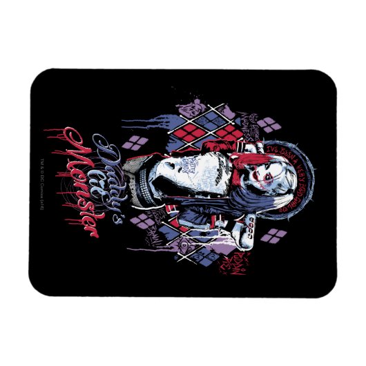 Suicide Squad | Harley Quinn Inked Graffiti Magnet (Horizontal)