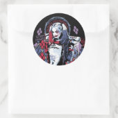 Suicide Squad | Harley Quinn Inked Graffiti Runder Aufkleber (Tasche)