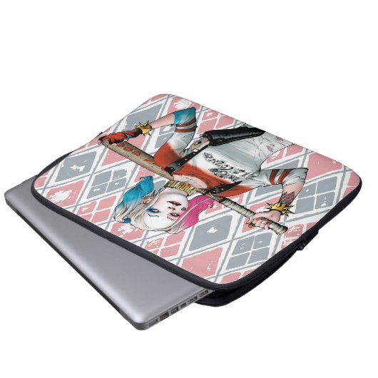 Suicide Squad | Harley Quinn Laptopschutzhülle (Vorne Knopf)