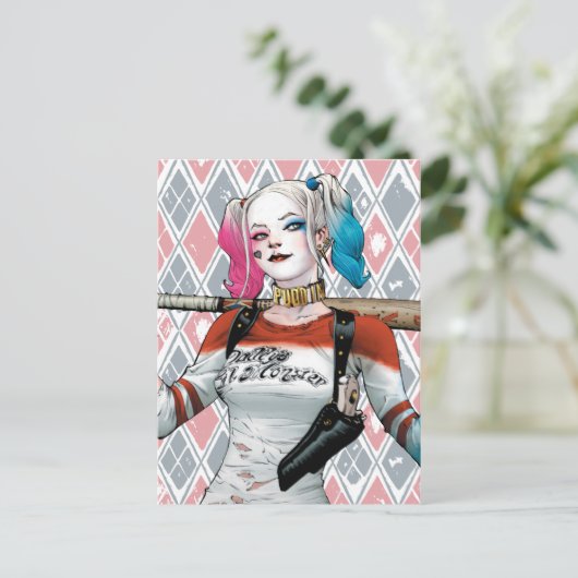 Suicide Squad | Harley Quinn Postkarte (Stehend Vorderseite)
