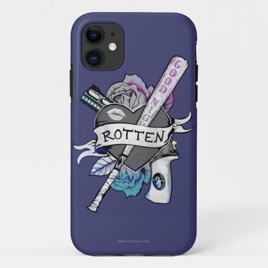 Suicide Squad | Harley Quinn "Rotten" Tattoo Art Case-Mate iPhone Hülle (Rückseite)