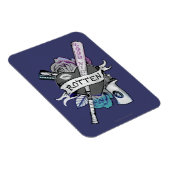 Suicide Squad | Harley Quinn "Rotten" Tattoo Art Magnet (Rechte Seite)