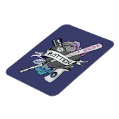 Suicide Squad | Harley Quinn "Rotten" Tattoo Art Magnet (Linke Seite)