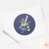 Suicide Squad | Harley Quinn "Rotten" Tattoo Art Runder Aufkleber (Umschlag)