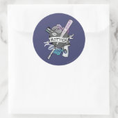 Suicide Squad | Harley Quinn "Rotten" Tattoo Art Runder Aufkleber (Tasche)