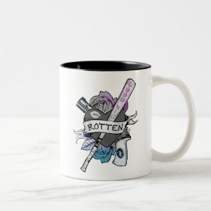 Suicide Squad Harley Quinn "Rotten" Tattoo Art Zweifarbige Tasse