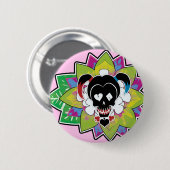 Suicide Squad | Harley Quinn Skull Tattoo Art Button (Vorne & Hinten)