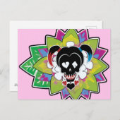 Suicide Squad | Harley Quinn Skull Tattoo Art Postkarte (Vorne/Hinten)