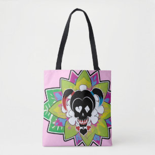 Suicide Squad Harley Quinn Skull Tattoo Art Tasche