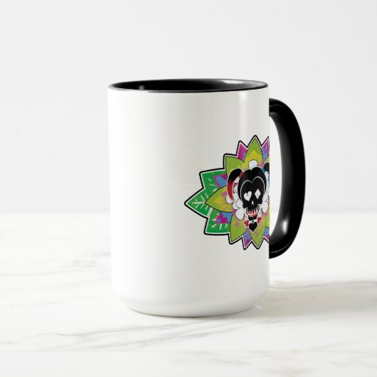 Suicide Squad | Harley Quinn Skull Tattoo Art Tasse (VorderseiteRechts)