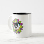 Suicide Squad | Harley Quinn Skull Tattoo Art Zweifarbige Tasse (Vorderseite Links)