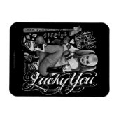 Suicide Squad | Harley Quinn Typografy Foto Magnet (Horizontal)