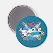 Suicide Squad | Harley Quinns Tattoo Parlor Herz Magnet (Vorderseite/Rückseite)