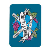 Suicide Squad | Harley Quinns Tattoo Parlor Herz Magnet (Vertikal)