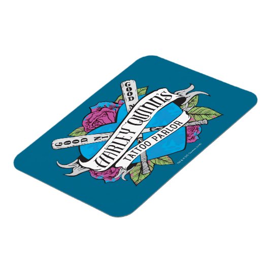 Suicide Squad | Harley Quinns Tattoo Parlor Herz Magnet (Linke Seite)