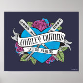 Suicide Squad | Harley Quinns Tattoo Parlor Herz Poster (Vorne)
