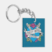 Suicide Squad | Harley Quinns Tattoo Parlor Herz Schlüsselanhänger (Vorderseite links)