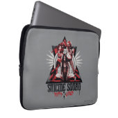 Suicide Squad | Hübsche Crazy Squad Girls Laptopschutzhülle (Vorne Rechts)