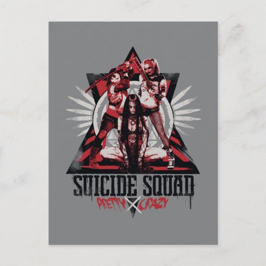 Suicide Squad | Hübsche Crazy Squad Girls Postkarte (Vorderseite)