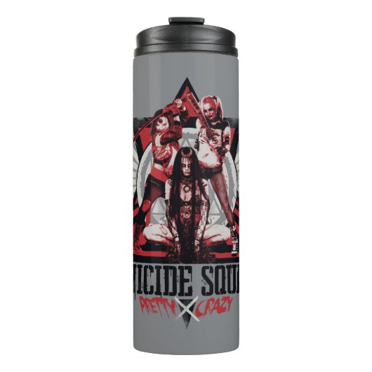 Suicide Squad | Hübsche Crazy Squad Girls Thermosbecher (Vorderseite)