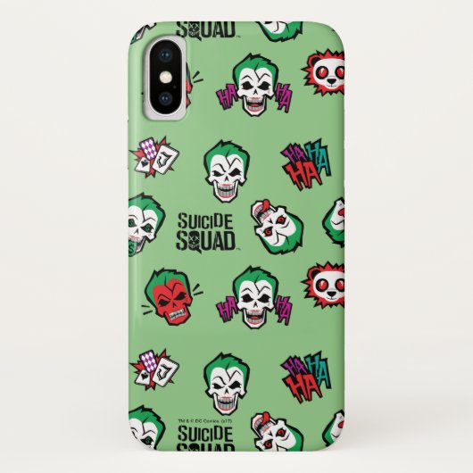 Suicide Squad | Joker Emoji Pattern Case-Mate iPhone Hülle (Rückseite)