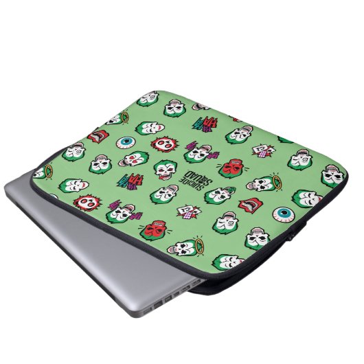 Suicide Squad | Joker Emoji Pattern Laptopschutzhülle (Vorne Knopf)