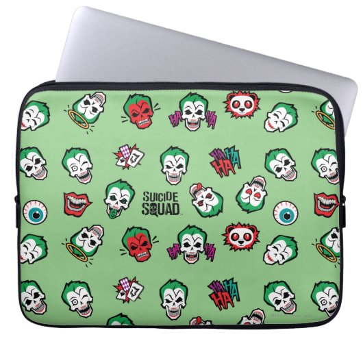 Suicide Squad | Joker Emoji Pattern Laptopschutzhülle (Vorderseite)
