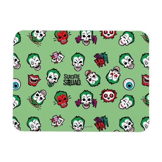 Suicide Squad | Joker Emoji Pattern Magnet (Horizontal)