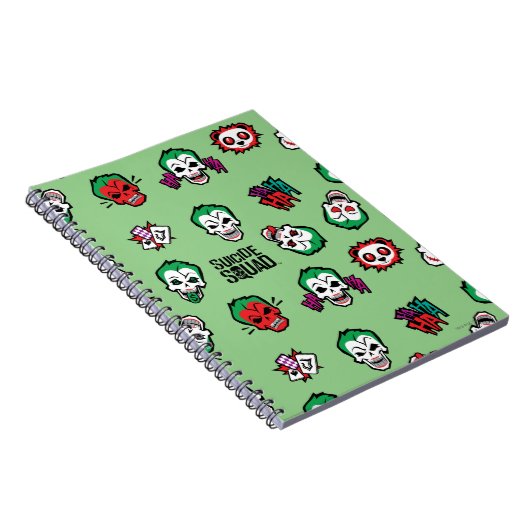 Suicide Squad | Joker Emoji Pattern Notizblock (Rechte Seite)