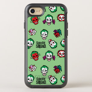 Suicide Squad   Joker Emoji Pattern OtterBox Symmetry iPhone 8/7 Hülle